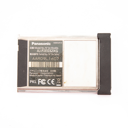 Panasonic AJ-P2E032XG 32GB E-Series P2 Solid State Memory Card